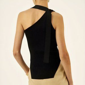 Asymmetrical Halter Rib Vest (NWT)